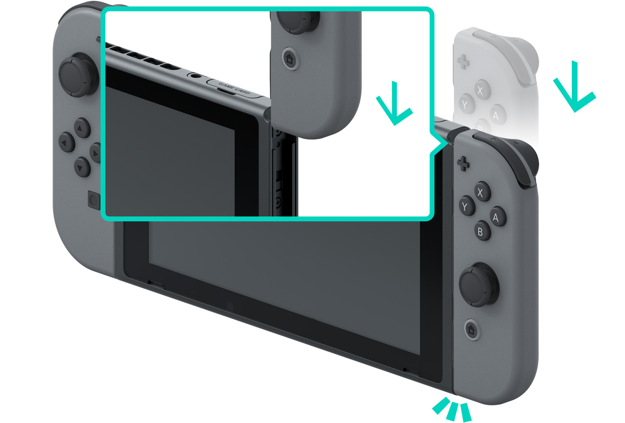 Как прикрепить контроллеры Joy-Con к консоли Nintendo Switch (и как их  отсоединить) | Поддержка | Nintendo