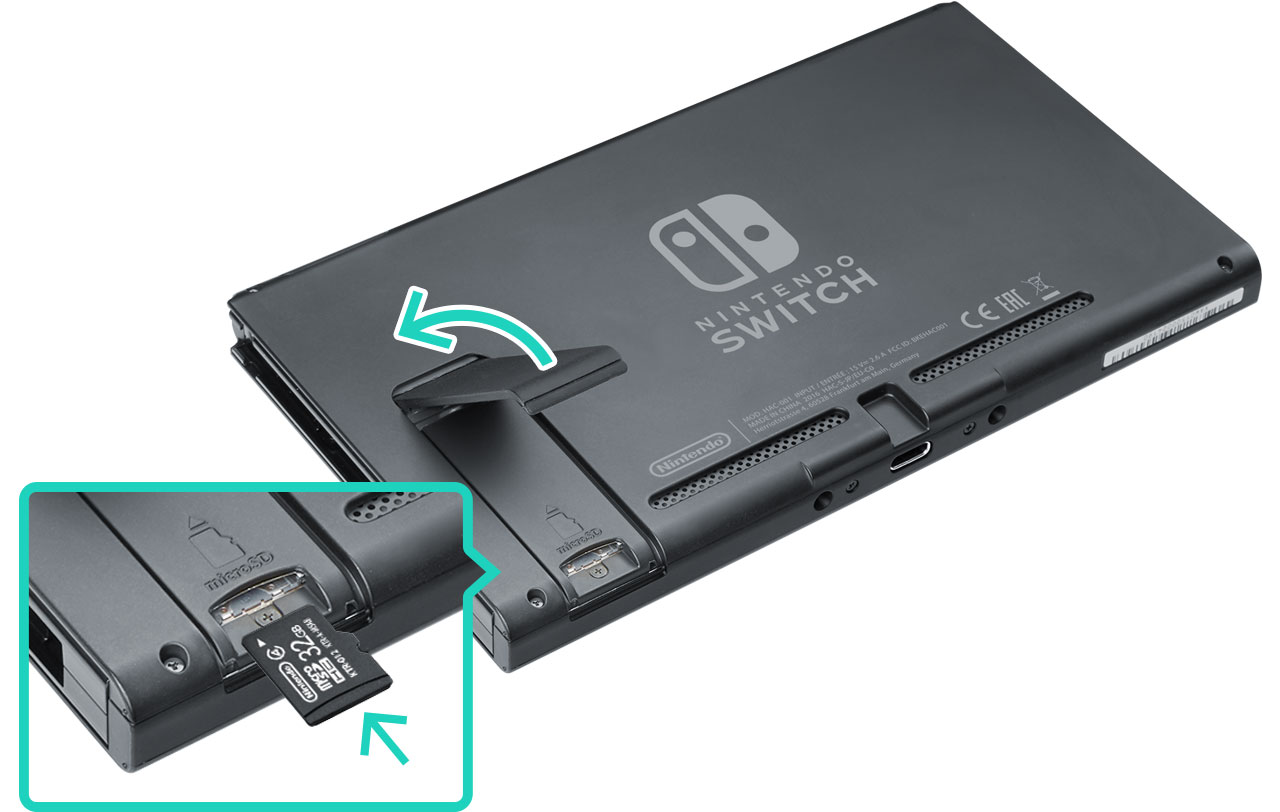 o extraer una tarjeta microSD | Atención al cliente | Nintendo
