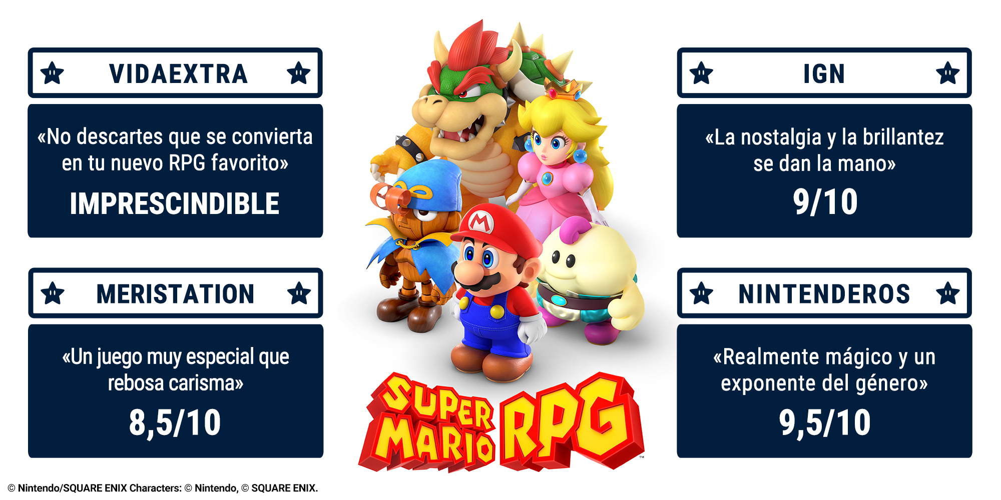¡Aquí están las reseñas de Super Mario RPG!