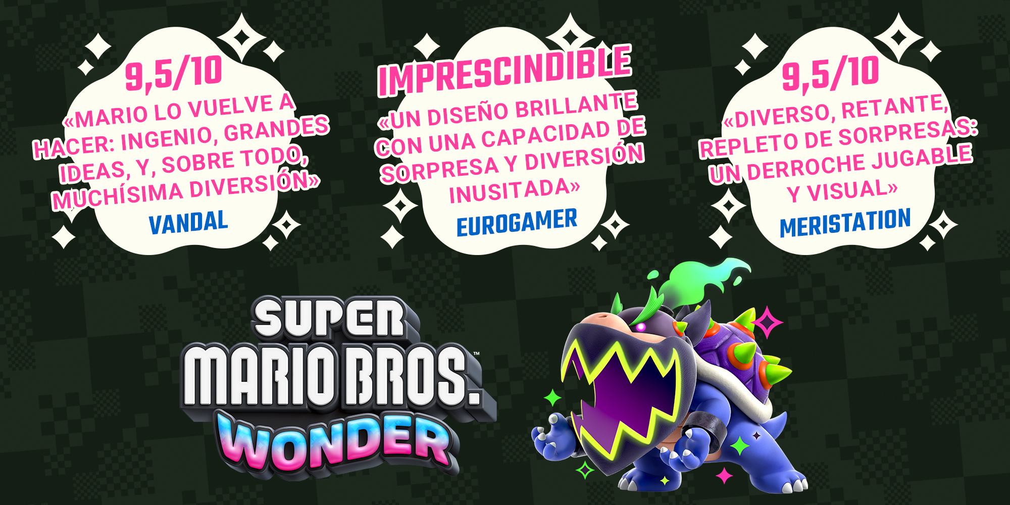 ¡Aquí están las reseñas de Super Mario Bros. Wonder!