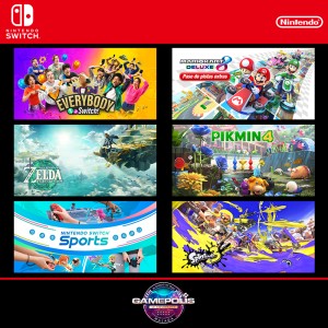 Nintendo viste Málaga de colores Pikmin como patrocinador del festival de videojuegos Gamepolis