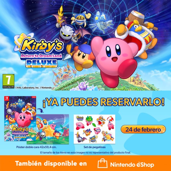 ¡Ya puedes reservar Kirby's Return to Dream Land Deluxe!