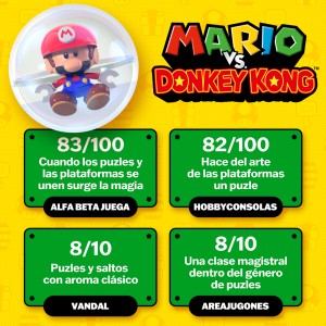 Las reseñas de Mario vs. Donkey Kong ya están aquí