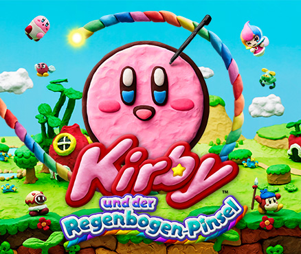 Farbenfrohe Knete-Helden retten Dream Land in Kirby und der Regenbogen-Pinsel