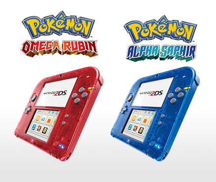 Ab 7. November: Nintendo 2DS Rot Transparent und Nintendo 2DS Blau Transparent