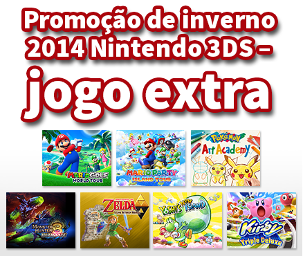Aumenta a tua coleção de jogos para a Nintendo 3DS com a nossa promoção de inverno!