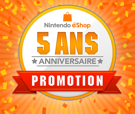 Offre Nintendo eShop : promotions pour le 5e anniversaire du Nintendo eShop
