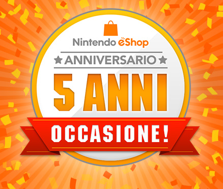 Offerte Nintendo eShop: anniversario dei cinque anni del Nintendo eShop