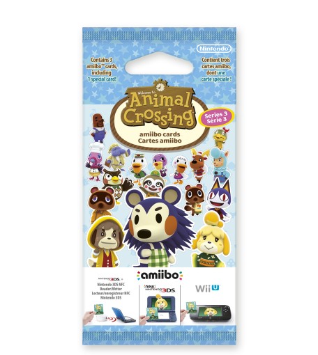 3 выпуск карт amiibo серии Animal Crossing