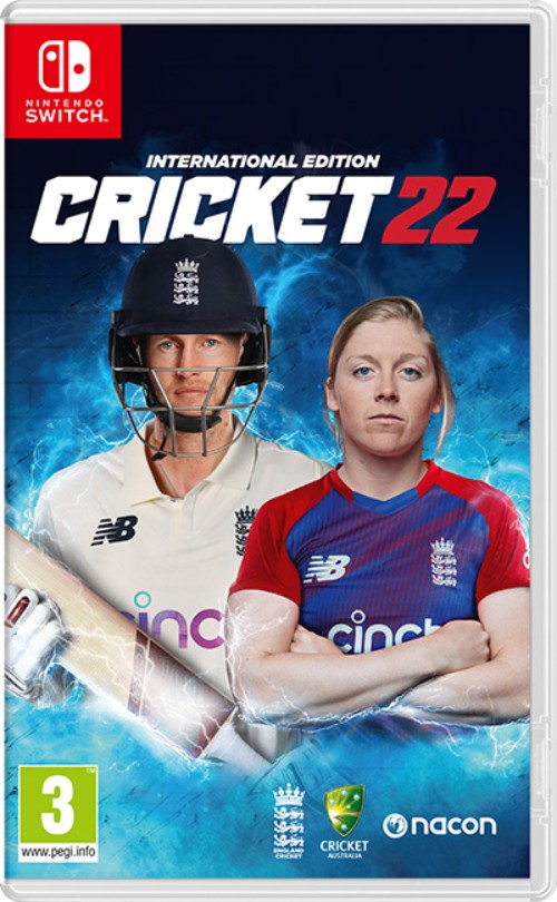 Cricket 22 The Official Game Of The Ashes switch box art