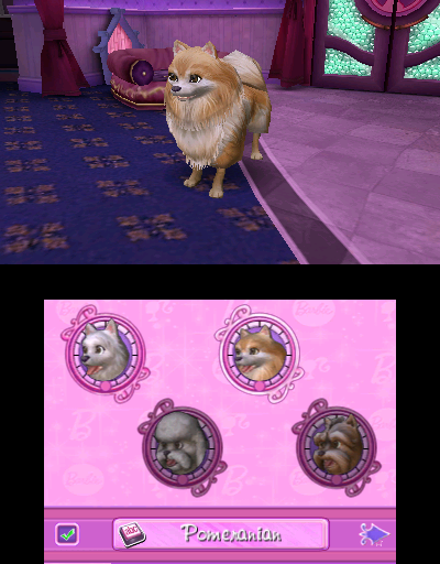 Barbie™ Groom and Glam Pups™, Jogos para a Nintendo 3DS, Jogos
