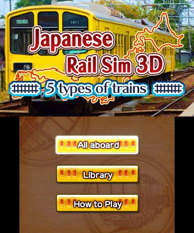 Japanese Rail Sim 3D 5 types of trains, Jeux à télécharger sur Nintendo  3DS, Jeux