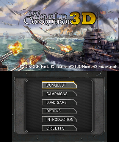 European Conqueror 3D, Aplicações de download da Nintendo 3DS, Jogos