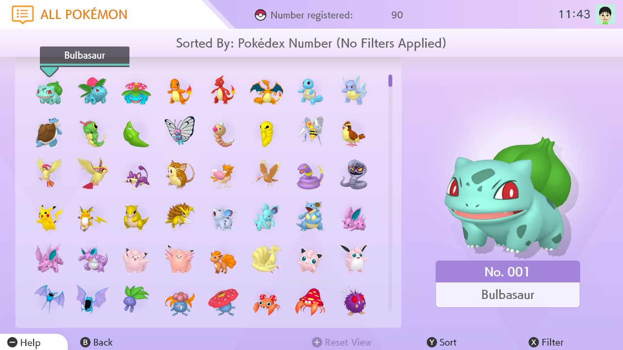 Pokémon HOME, Aplicações de download da Nintendo Switch, Jogos