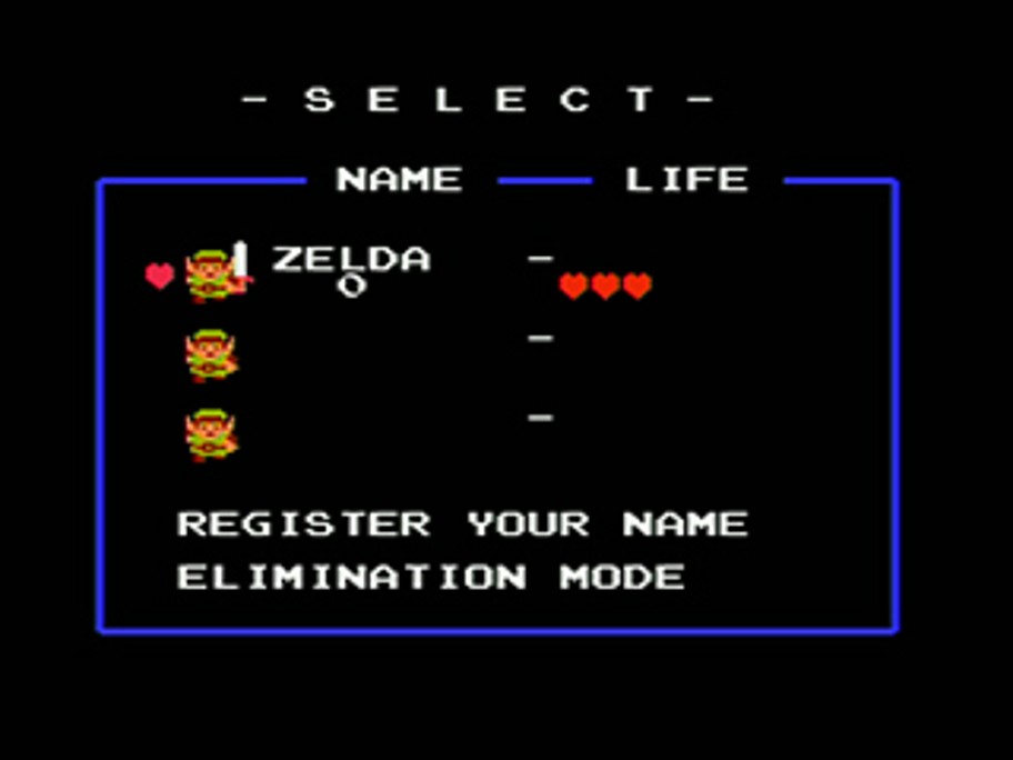  Nintendo Legend of Zelda Classic NES Title Screen T