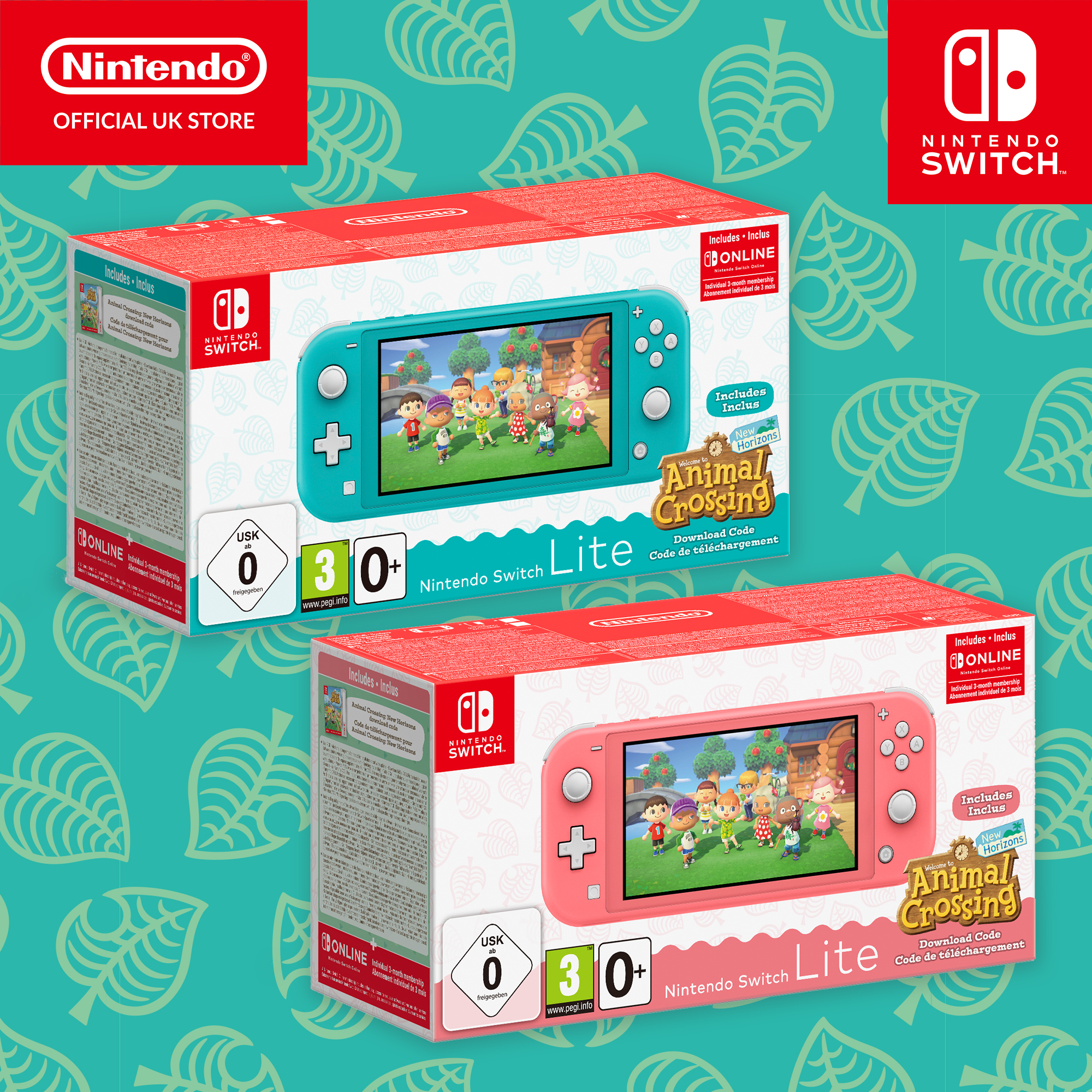 Get a Nintendo Switch Lite, Animal Crossing: New Horizons and a 3-month Nintendo Switch Online Individual Membership in one great bundle!