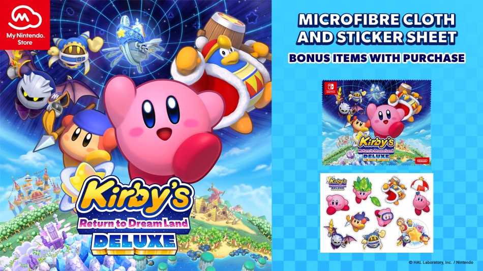 Pre-order Kirby's Return to Dream Land Deluxe on My Nintendo Store and  receive a bonus Microfibre Cloth and Sticker Sheet!, News
