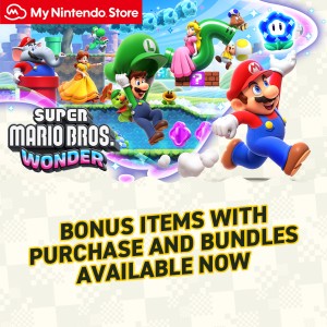 Switch Super Mario Bros Wonder Limited Game Software & Plate & Pins Set W/  Box
