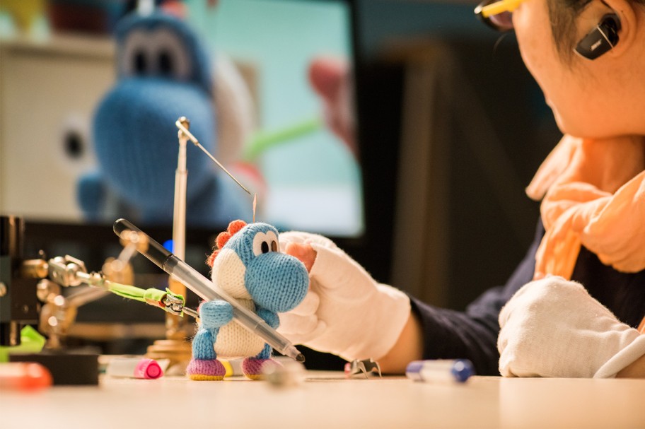 Take a peek at how the Poochy & Yoshi's Woolly World stop motion