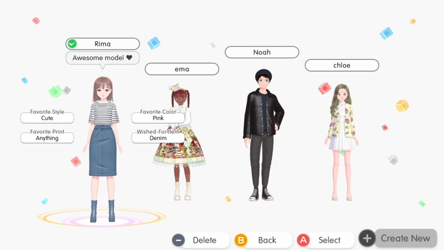 Fashion Dreamer, Jogos para a Nintendo Switch, Jogos