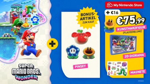 Seht euch die Vorbestellerboni für Super Mario Bros. Wonder im My Nintendo Store an!