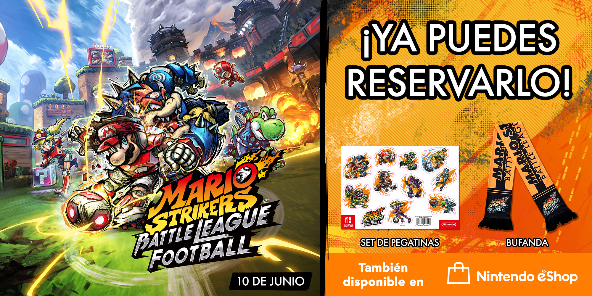 Ya puedes reservar Mario Strikers: Battle League Football