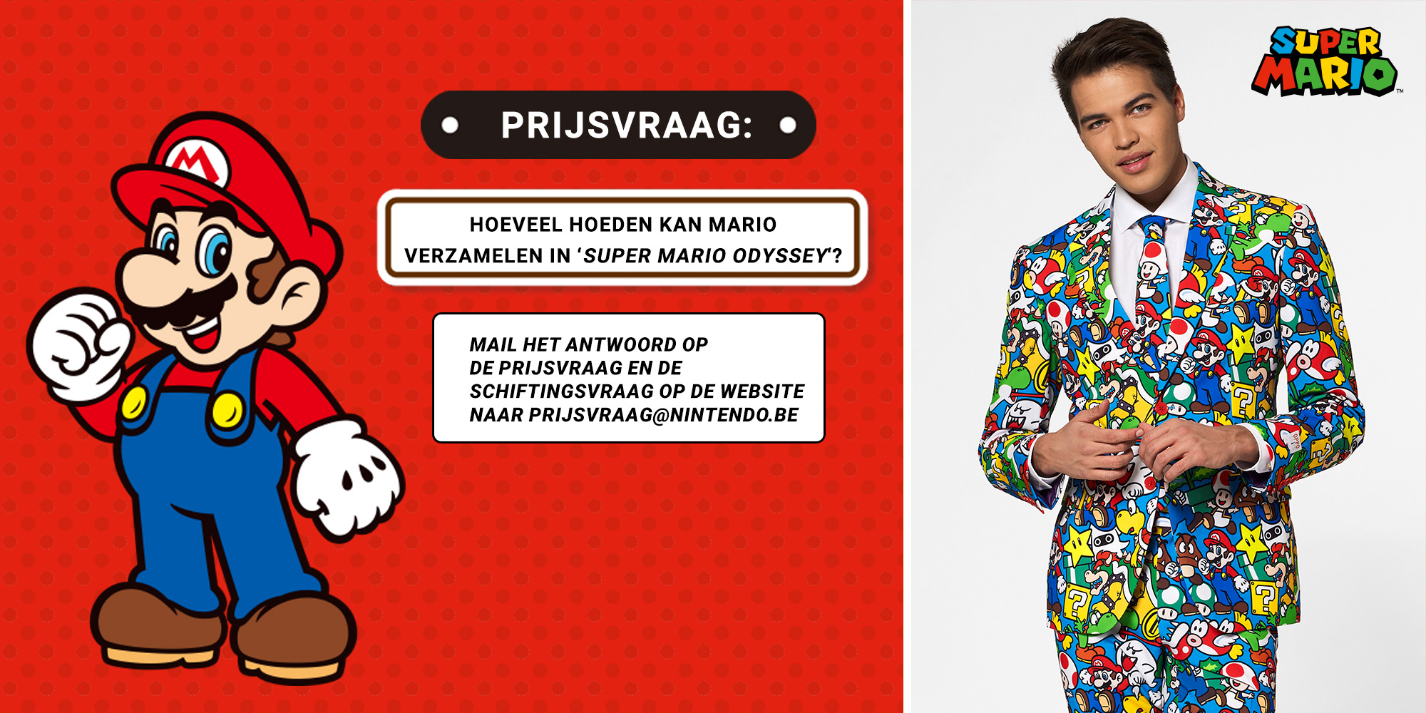 Wil jij Oud en Nieuw in stijl vieren met een gloednieuw Super Mario Opposuit-pak?