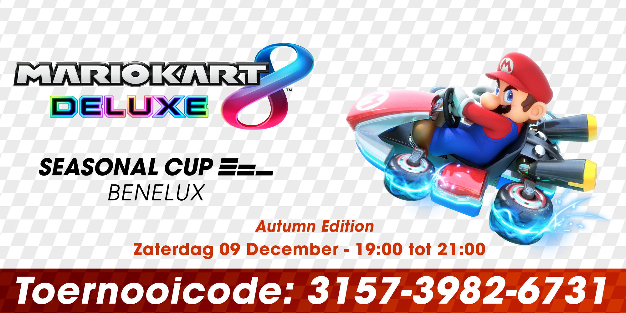 Race mee in de Autumn Edition van het Mario Kart 8 Deluxe Seasonal Cup Benelux 2023!