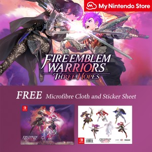 Pre-order Fire Emblem Warriors: Three Hopes on My Nintendo Store and receive a free microfibre cloth and sticker sheet!