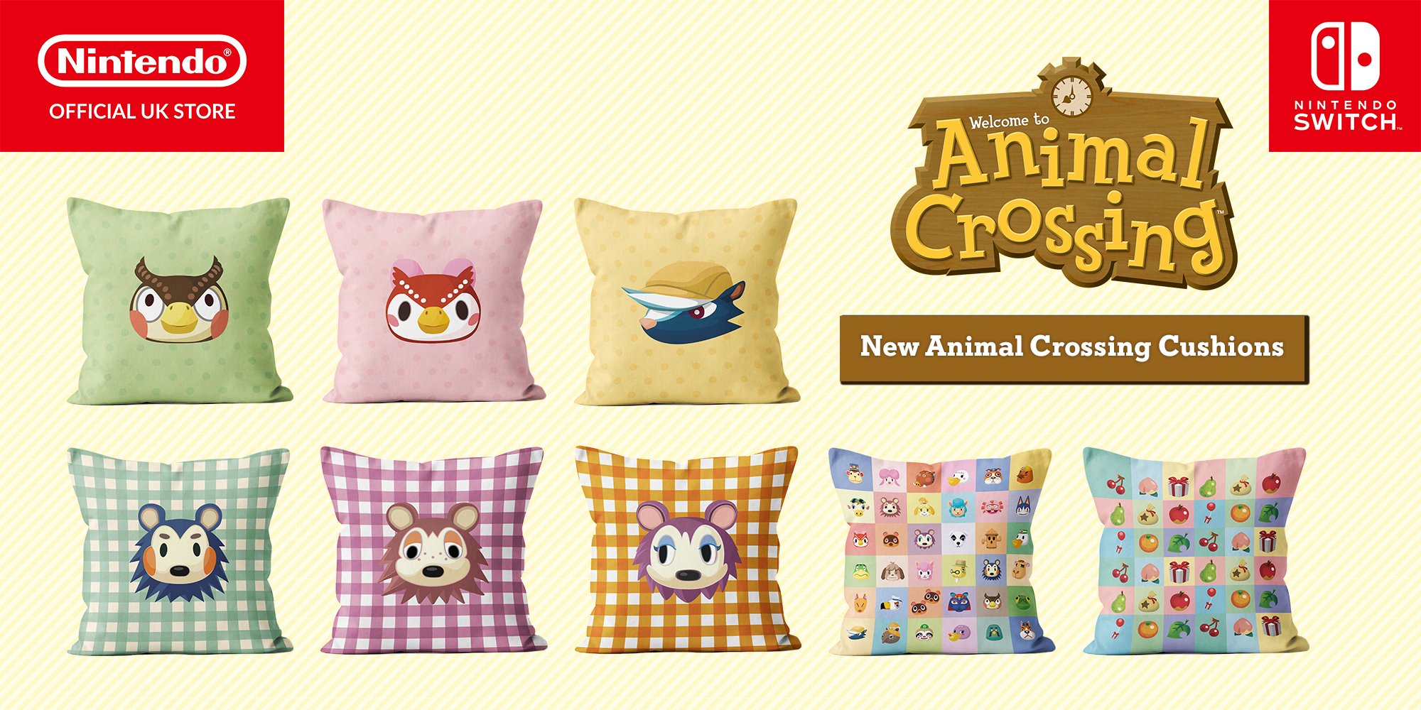 New Animal Crossing character cushions have arrived at the Nintendo Official  UK Store | News | Nintendo