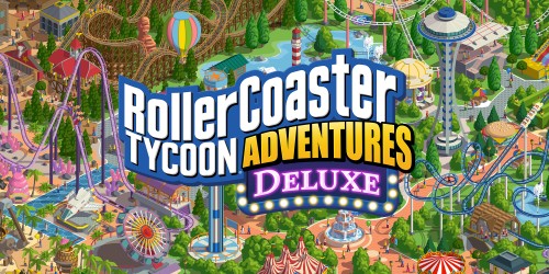RollerCoaster Tycoon Adventures Deluxe switch box art
