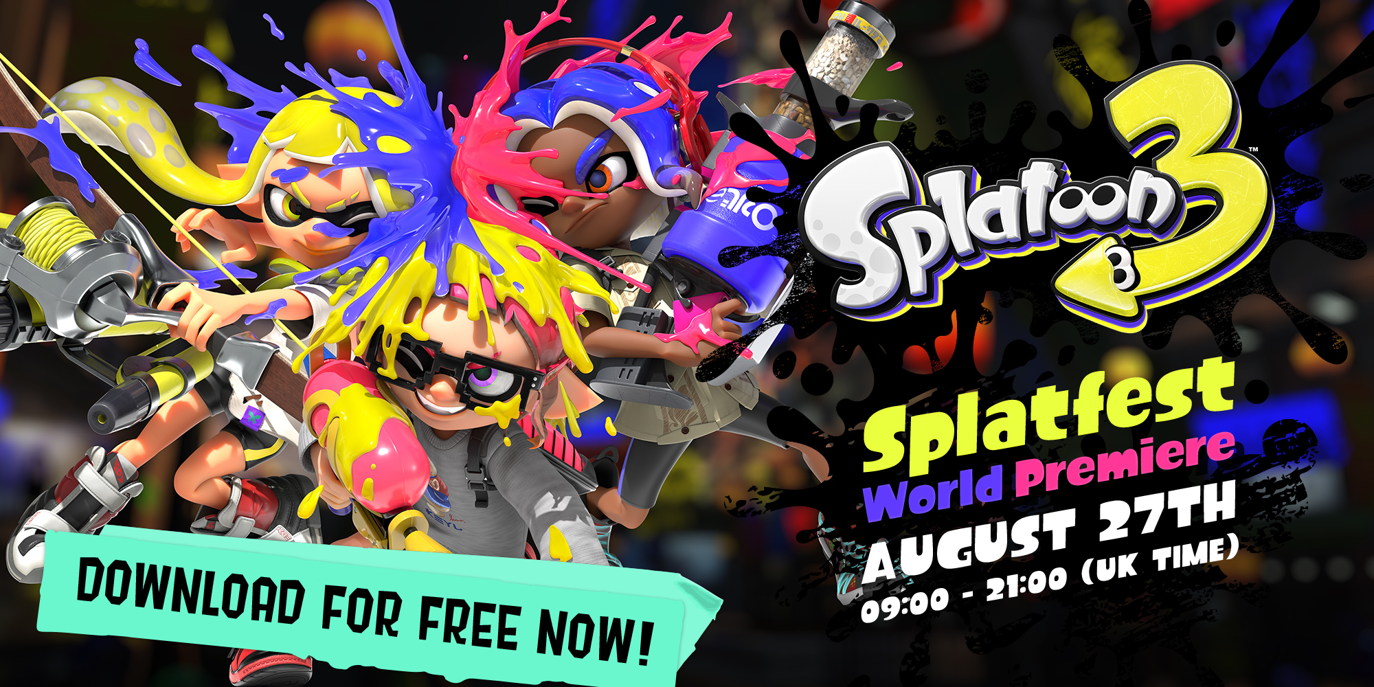 Try out the free Splatoon 3 Splatfest World Premiere demo now! News