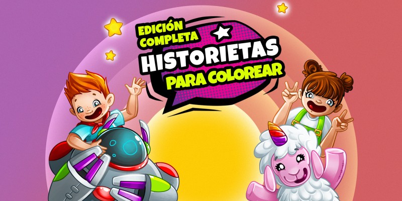 Historietas Para Colorear - Edición Completa