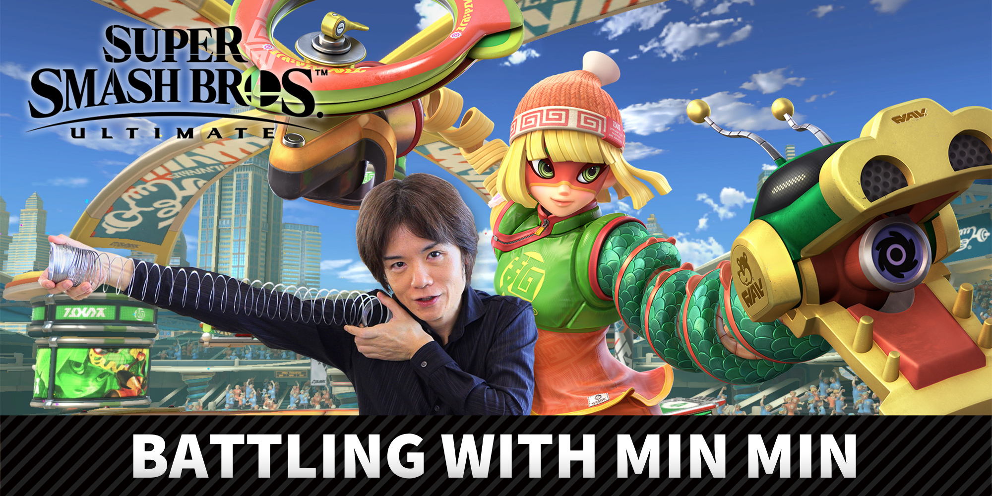 Min Min from ARMS joins Super Smash Bros. Ultimate on June 30th!