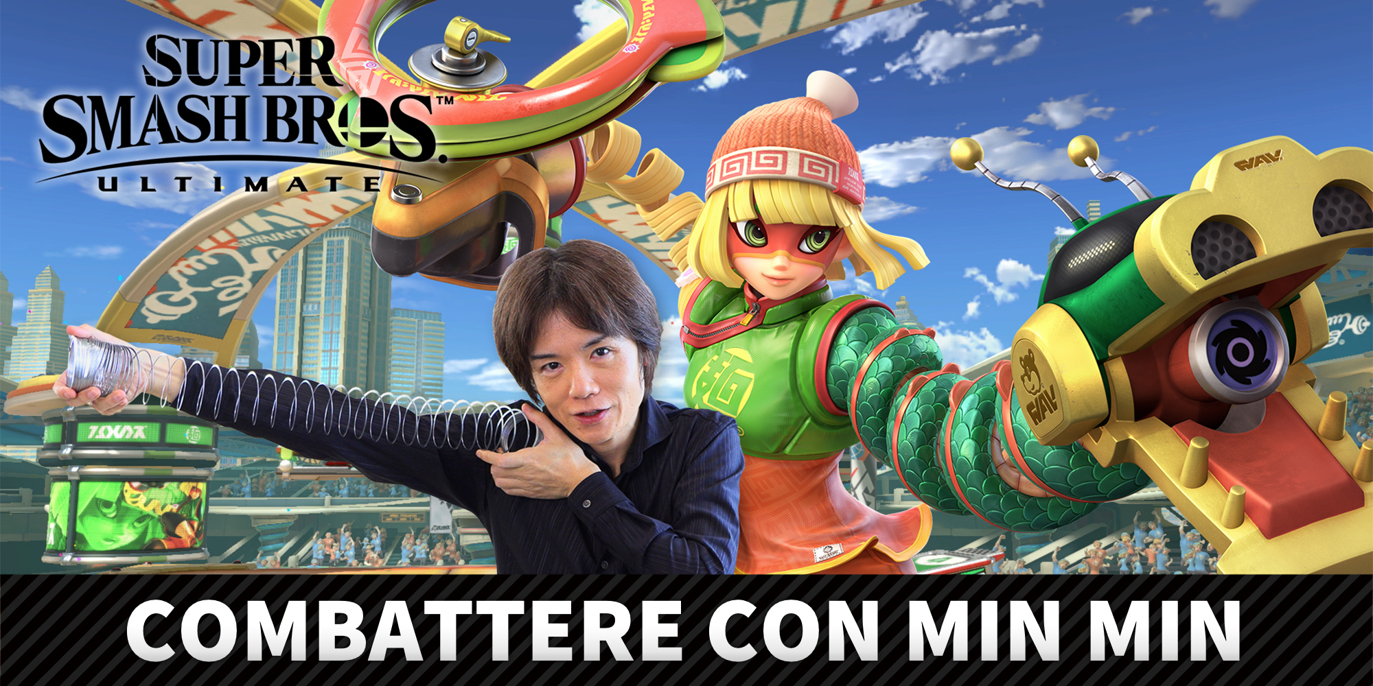 Min Min di ARMS si unisce alla lotta in Super Smash Bros. Ultimate il 30 giugno!