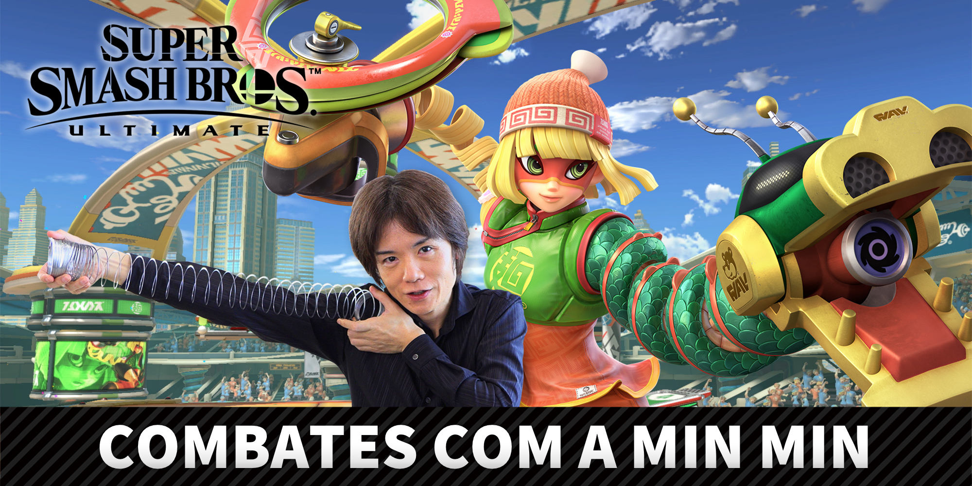 A Min Min de ARMS junta-se aos combates de Super Smash Bros. Ultimate a 30 de junho!
