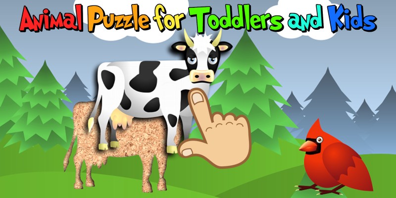Animal Puzzle for Toddlers and Kids - Preschool and kindergarten learning and fun game