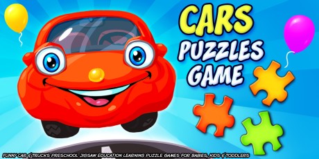 Cars Puzzles Game - Funny Car & Trucks Preschool Jigsaw Education Learning Puzzle Games for Babies, Kids & Toddlers