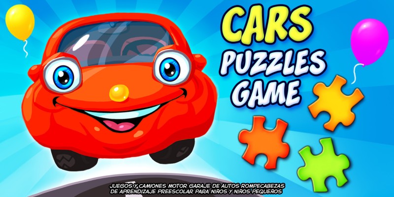 Cars Puzzles Game - juegos y camiones motor garaje de autos rompecabezas de aprendizaje preescolar para niños y niños pequeños