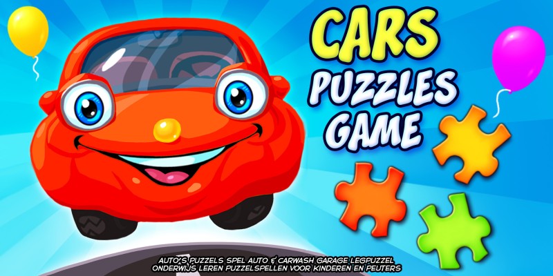 Cars Puzzles Game - auto's puzzels spel auto & carwash garage legpuzzel onderwijs leren puzzelspellen voor kinderen en peuters