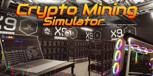 Crypto Mining Simulator - Ultimate Trading Strategy Tycoon Craft & Idle Game 3D switch box art