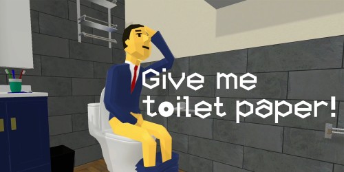 Give me toilet paper! switch box art