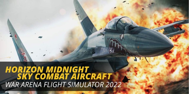 Image de Horizon Midnight Sky Combat Aircraft - War Arena Flight Simulator 2022