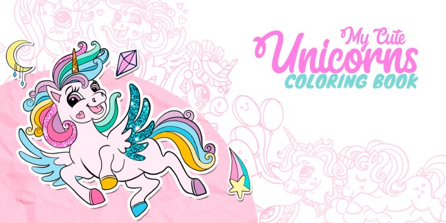 Image de My Cute Unicorns - Coloring Book