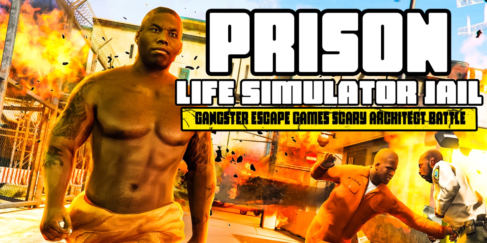 Prison Life Simulator Jail - Gangster Escape Games Scary