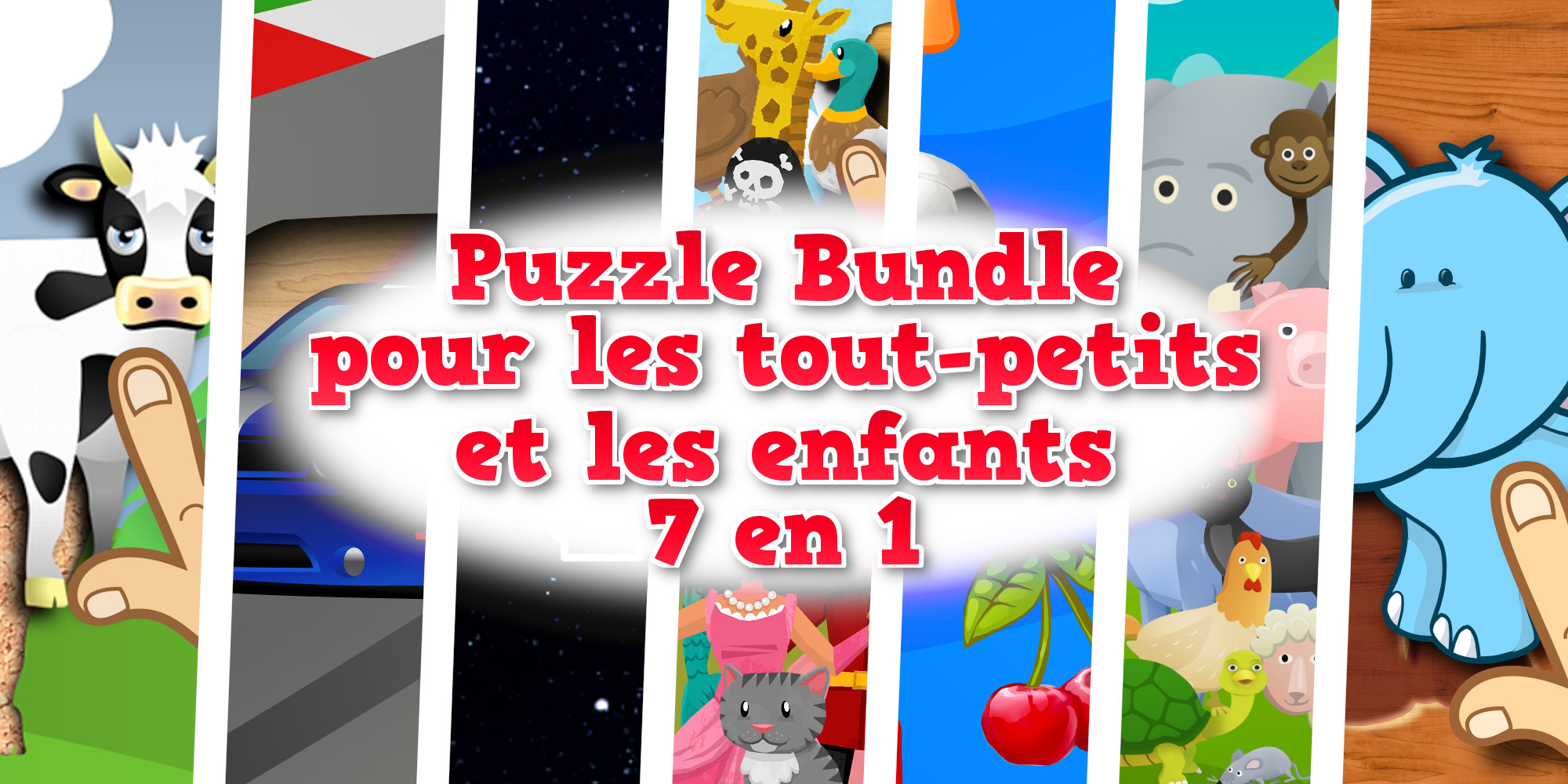 Puzzle Bundle pour les tout-petits et les enfants - 7 en 1, Jeux à  télécharger sur Nintendo Switch, Jeux