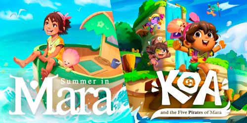 Summer in Mara + Koa and the Five Pirates of Mara switch box art