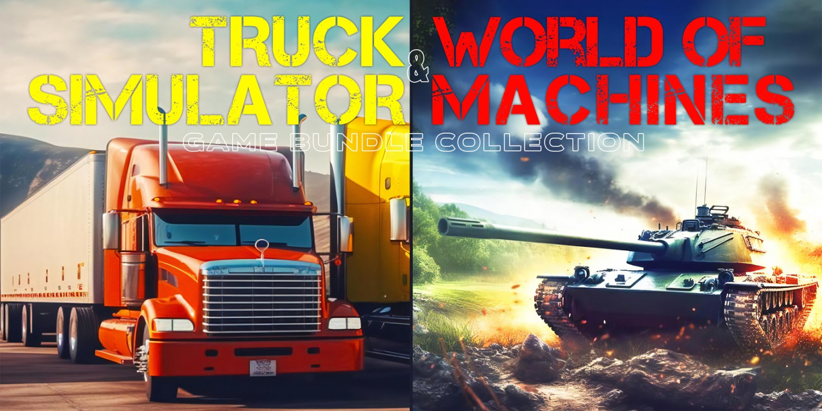 Truck Simulator & World of Machines Game Bundle Collection | Jeux à ...