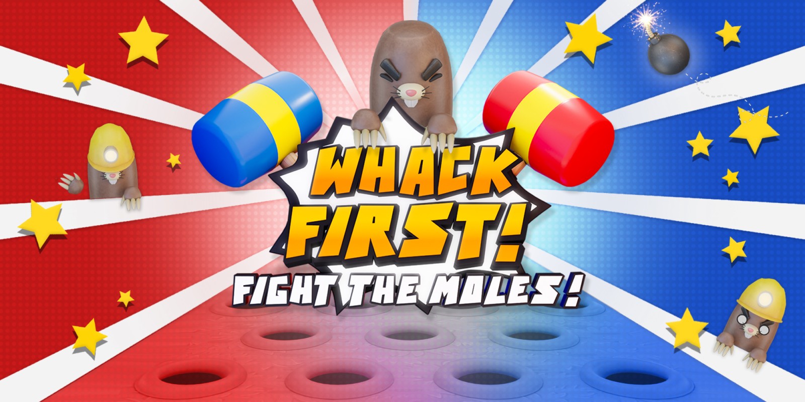 Whack first! - Fight the moles