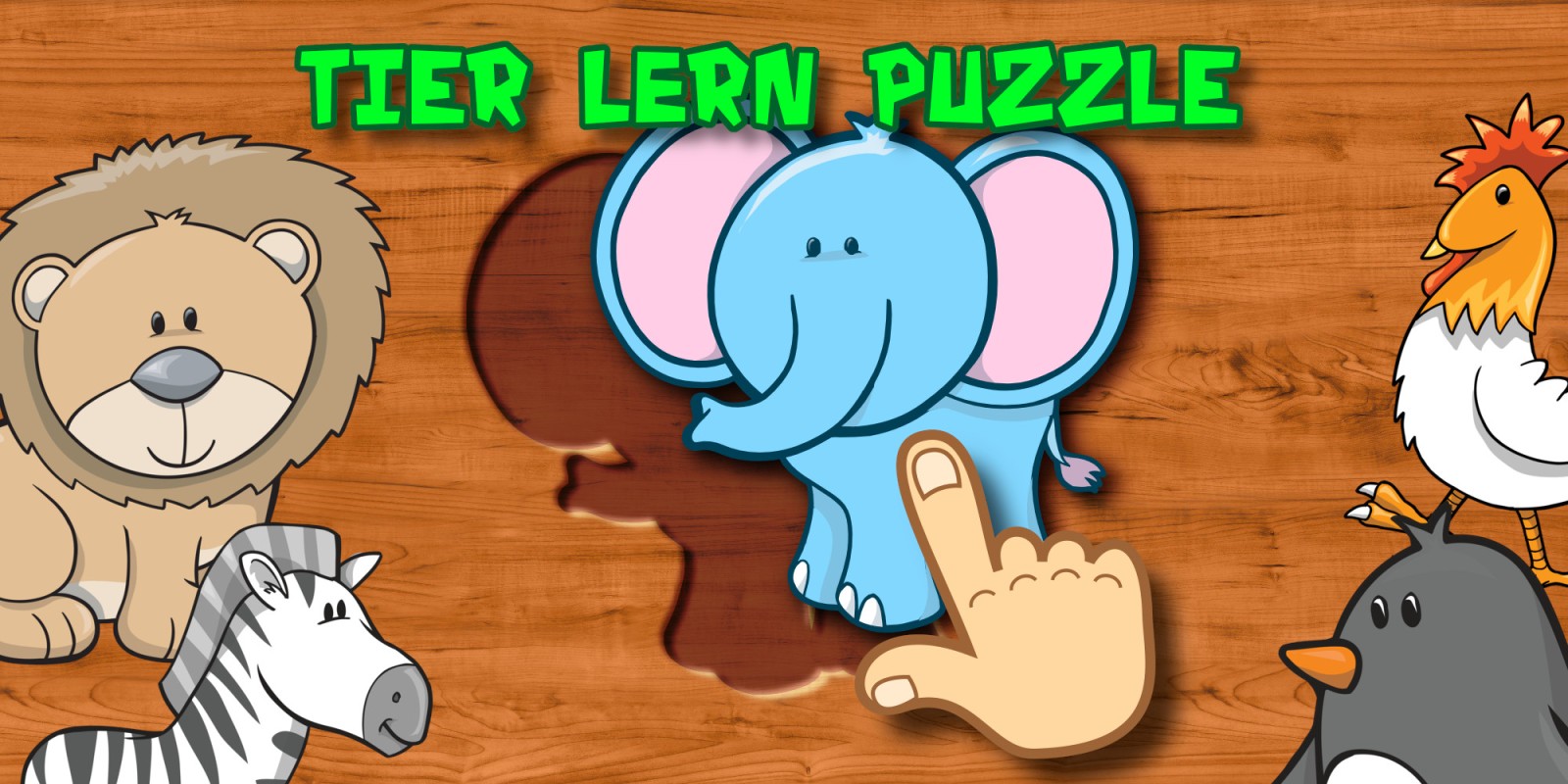 Tier Lern Puzzle für Kinder und Kleinkinder